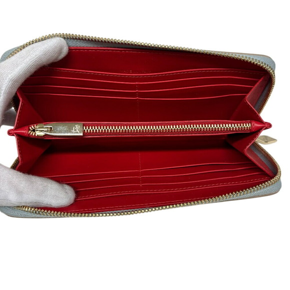 Christian Louboutin Panettone Lockstud Zip Around Wallet Card Coin Multicolor - Picture 8 of 11